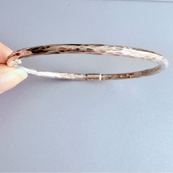 Ippolita Classico Hammered Sterling Silver Stackable Bangle Bracelet